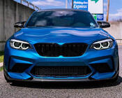 BMW 2-serie F22/F23 2014–2021 Frontbumper lip Lip V2 (voor F87 M2 Competition, carbon) foto 5