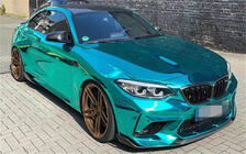 BMW 2-serie F22/F23 2014–2021 Frontbumper lip Lip V2 (voor F87 M2 Competition, carbon) foto 6