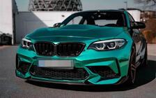BMW 2-serie F22/F23 2014–2021 Frontbumper lip Lip V2 (voor F87 M2 Competition, carbon) foto 7