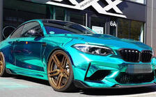 BMW 2-serie F22/F23 2014–2021 Frontbumper lip Lip V2 (voor F87 M2 Competition, carbon) foto 8