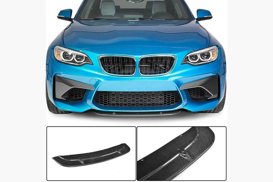 BMW 2-serie F22/F23 2014–2021 Frontlip Lip V7 (voor F87 M2/M2C, carbon) Foto 1