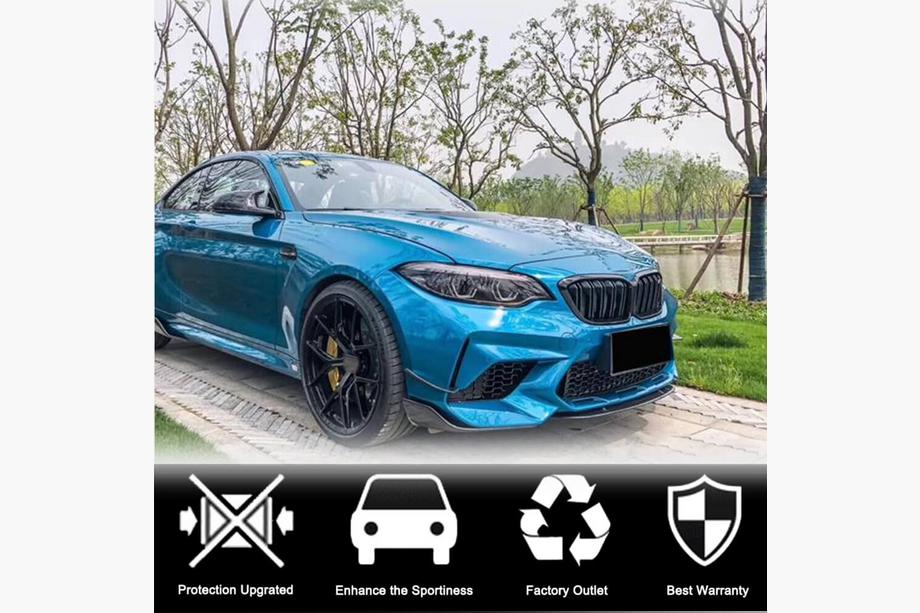 BMW 2-serie F22/F23 2014–2021 Frontlip Lip V7 (voor F87 M2/M2C, carbon) Foto 3