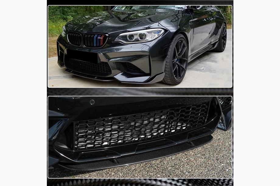 BMW 2-serie F22/F23 2014–2021 Frontlip Lip V7 (voor F87 M2/M2C, carbon) Foto 4