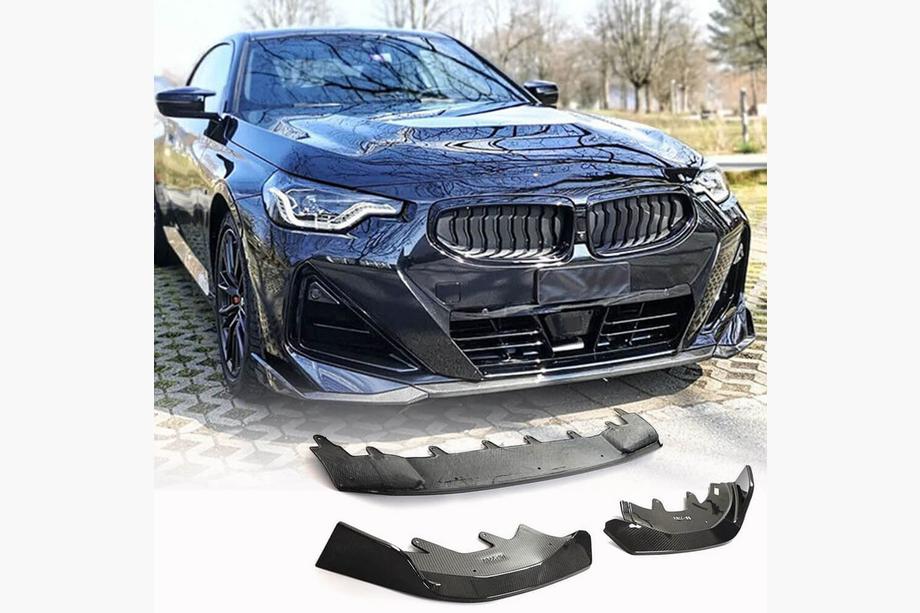BMW 2 Serie G42 2021– Front bumper lip Lip (voor M-Sport, carbon) Foto 1
