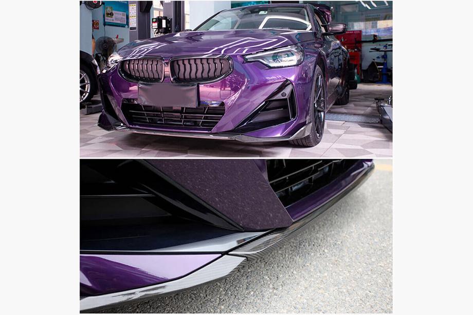 BMW 2 Serie G42 2021– Front bumper lip Lip (voor M-Sport, carbon) Foto 2