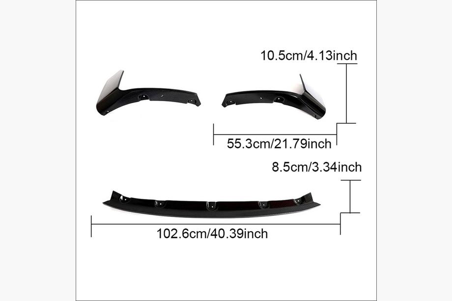 BMW 2 Serie G42 2021– Frontbumper lip Lip V1 (voor G87, carbon) Foto 12