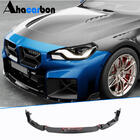 BMW 2 Serie G42 2021– Frontlip Lip V2 voor voorbumper (voor G87, carbon) foto 1
