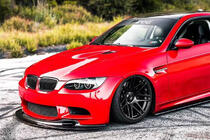 BMW 3-serie E90/E91 2005–2011 Voorbumper lip GT4-Style (voor M3, carbon) foto 3