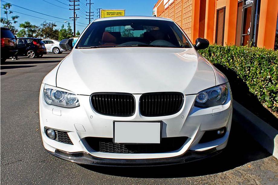 BMW 3-serie E90/E91 2005–2011 Voorbumper lip FRP V2 (2010-2012 M-Sport) Foto 2