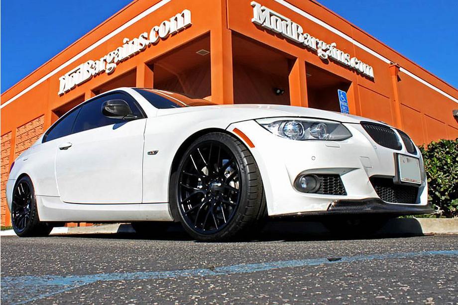 BMW 3-serie E90/E91 2005–2011 Voorbumper lip FRP V2 (2010-2012 M-Sport) Foto 4