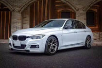 BMW 3 Serie F30/F31 2012–2019 Voorbumper lip Lip V-Style (voor F30 M-Sport, carbon) foto 6