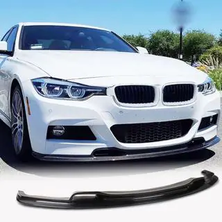 Voorbumper lip Lip V-Style (voor F30 M-Sport, carbon) foto 1