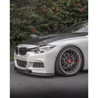 Voorbumper lip Lip V-Style (voor F30 M-Sport, carbon) foto 3