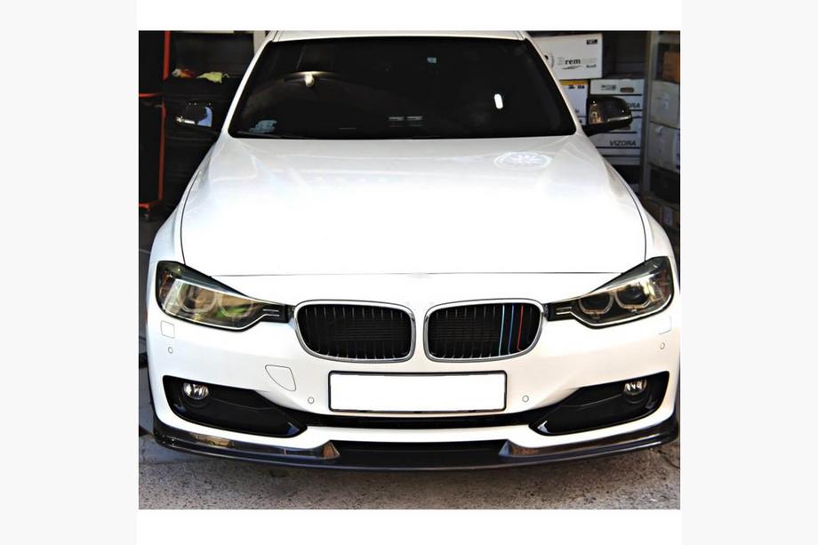 BMW 3 Serie F30/F31 2012–2019 Voorbumper lipspoiler Lip (voor F30 Base 2012-2015, carbon) Foto 2