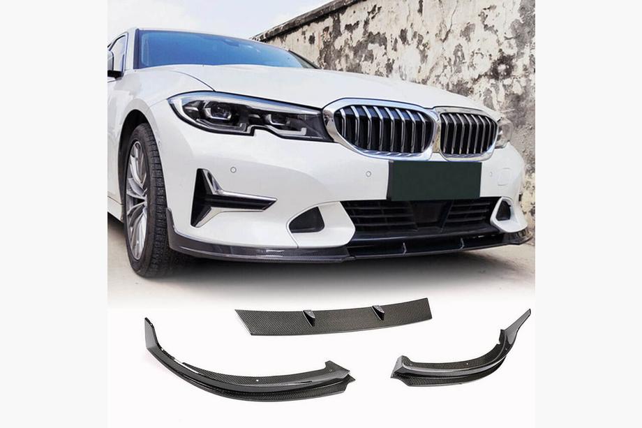 BMW 3 Serie G20/G21 2018– Front bumper lip Lip V2 (voor Base 2018-2022, carbon) Foto 1