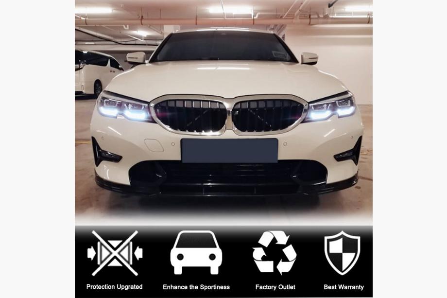 BMW 3 Serie G20/G21 2018– Front bumper lip Lip V2 (voor Base 2018-2022, carbon) Foto 4