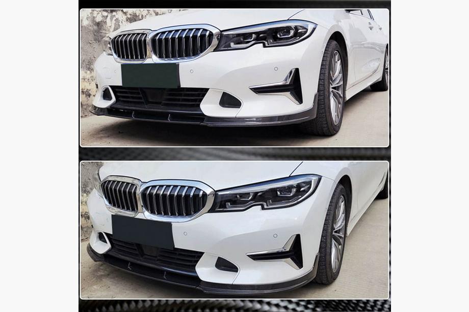 BMW 3 Serie G20/G21 2018– Front bumper lip Lip V2 (voor Base 2018-2022, carbon) Foto 5
