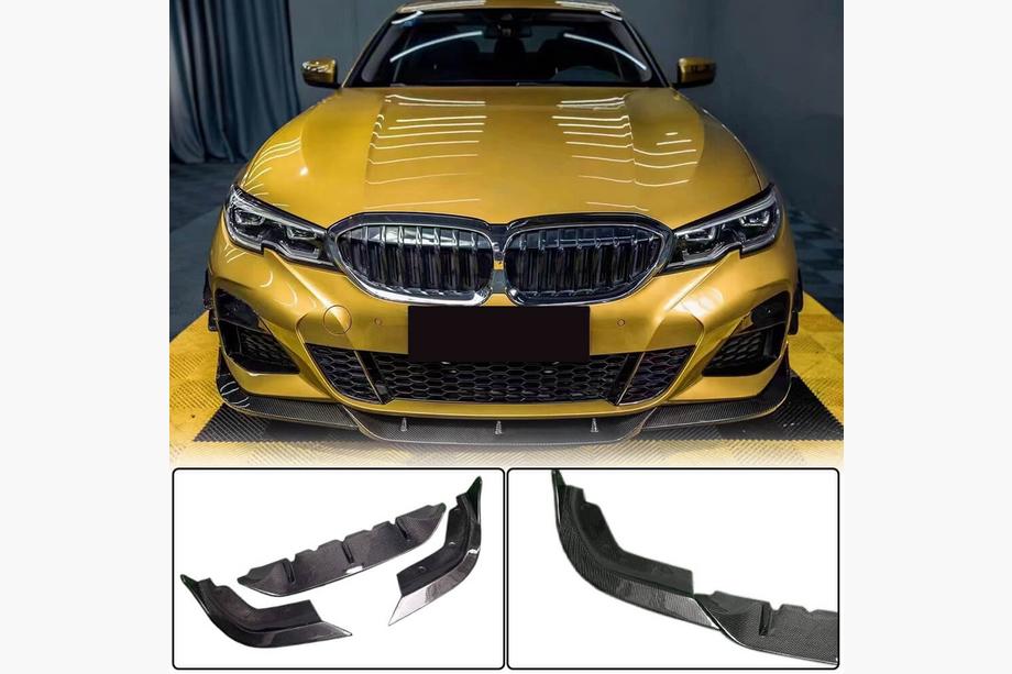 BMW 3 Serie G20/G21 2018– Voorbumper lip Lip PD-Style (voor M-Sport 2018-2022, carbon) Image