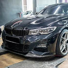 BMW 3 Serie G20/G21 2018– Front bumper lip Lip V5 (voor M-Sport 2018-2022, carbon) foto 3