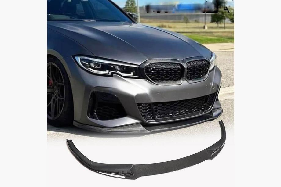 BMW 3 Serie G20/G21 2018– Front bumper lip Lip V5 (voor M-Sport 2018-2022, carbon) Image