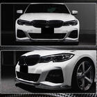 BMW 3 Serie G20/G21 2018– Voorbumper lip Lip V7 (voor M-Sport 2018-2022, carbon) foto 5