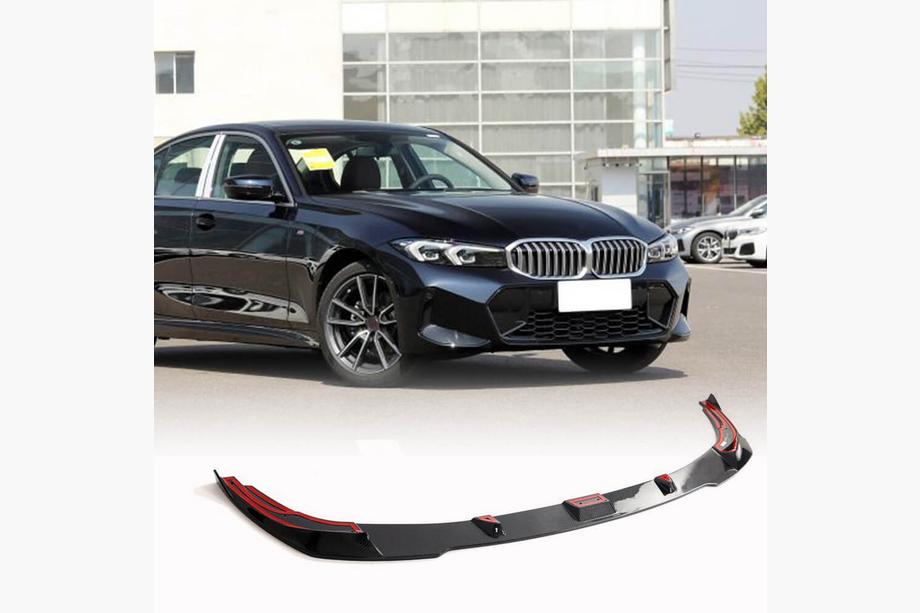 BMW 3 Serie G20/G21 2018– Front bumper lip spoiler Lip V1 (voor M-Sport 2022+, carbon) Foto 1