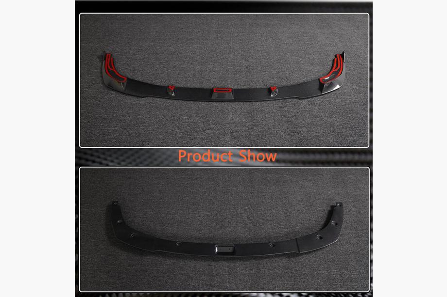 BMW 3 Serie G20/G21 2018– Front bumper lip spoiler Lip V1 (voor M-Sport 2022+, carbon) Foto 3