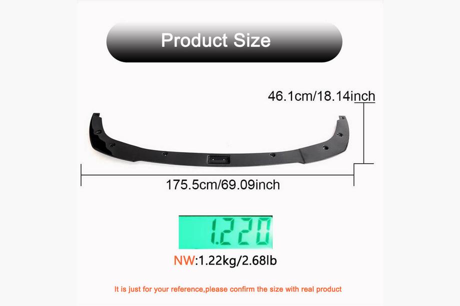 BMW 3 Serie G20/G21 2018– Front bumper lip spoiler Lip V1 (voor M-Sport 2022+, carbon) Foto 4