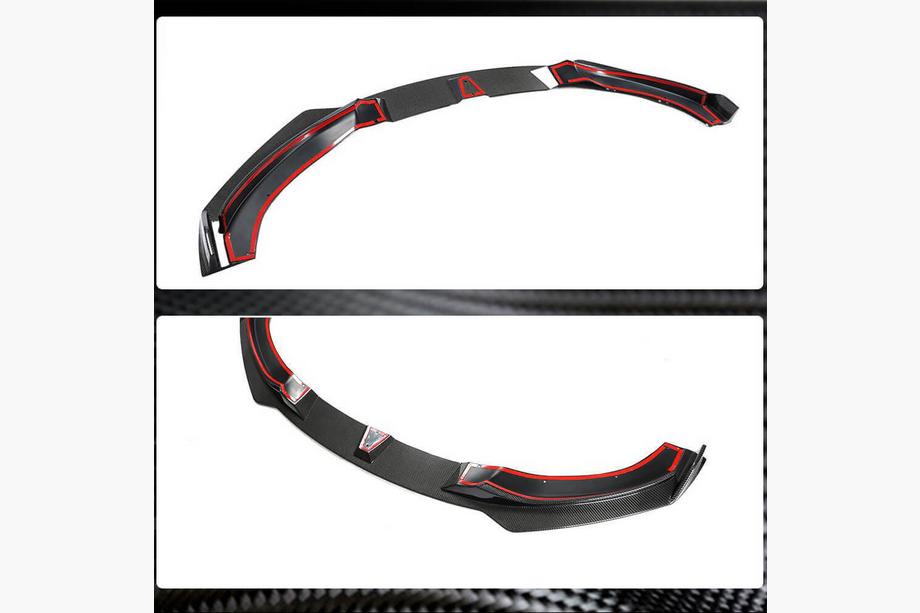 BMW 4 Serie F32/F33/F36 2012–2020 Voorbumper lipspoiler Lip V2 (voor M-Sport, carbon) Foto 3