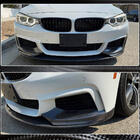 BMW 4 Serie F32/F33/F36 2012–2020 Voorbumper lip spoiler V3 (voor M-Sport, carbon) foto 3
