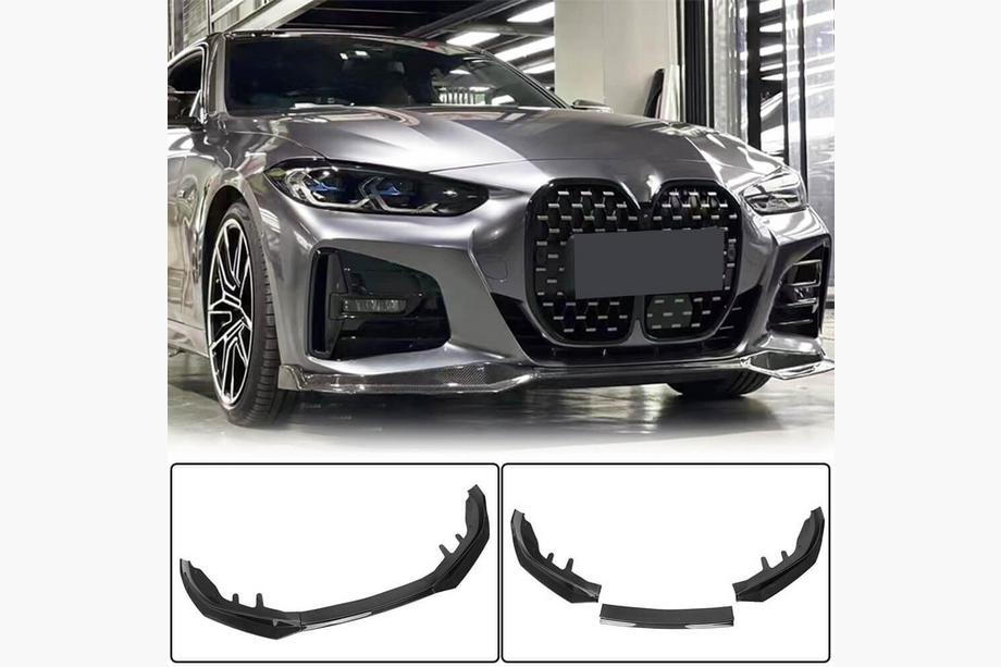 BMW 4-serie G22/23/26 2020– Voorbumper lip spoiler Lip V1 (voor G22/G23 M-Sport, carbon) Image