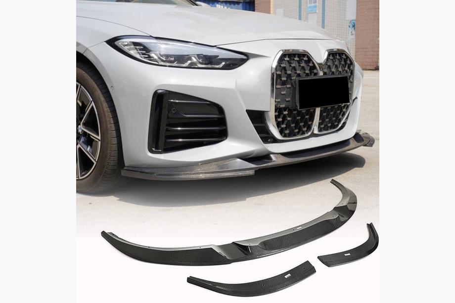 BMW 4-serie G22/23/26 2020– Voorbumper lip Lip V2 (voor G26 M-Sport, carbon) Image