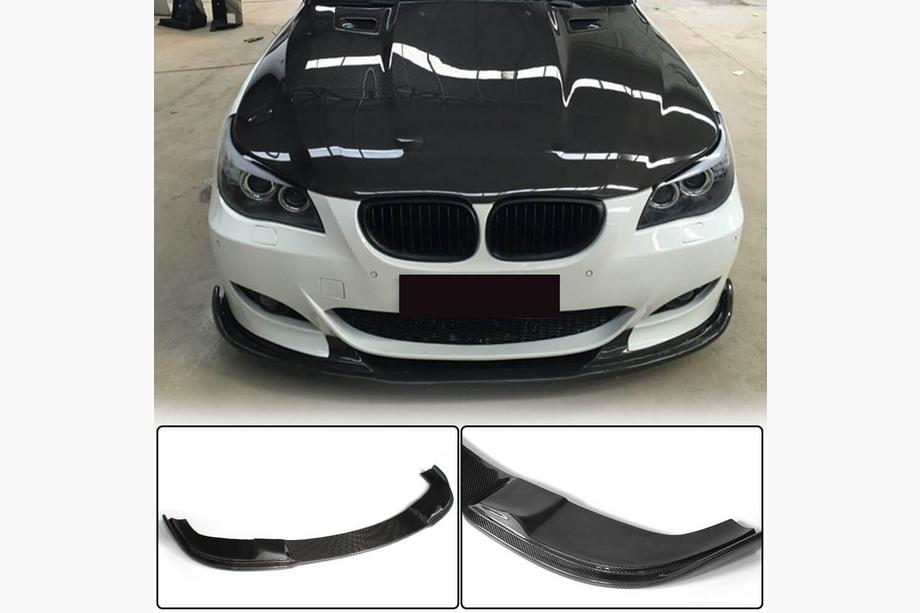 BMW 5 Serie E60/E61 2003–2010 Front bumper lip (voor M-Sport, carbon) Image