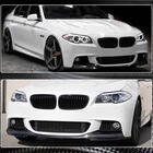 BMW 5 Serie F10/F11 2010–2016 Carbon frontbumper lip V2 (M-Sport) foto 4