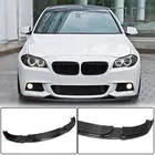 BMW 5 Serie F10/F11 2010–2016 Frontbumper lip spoiler Lip V2 (voor F10 M-Sport, carbon) foto 1