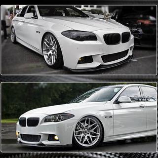 Frontbumper lip spoiler Lip V2 (voor F10 M-Sport, carbon) BMW 5 Serie F10/F11 2010–2016 foto 4