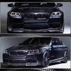 BMW 5 Serie F10/F11 2010–2016 Frontlip voorbumper Lip V1 (voor F10 M5, carbon) foto 4