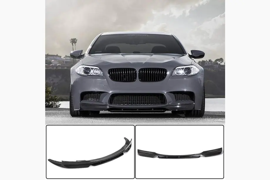 BMW 5 Serie F10/F11 2010–2016 Frontlip voorbumper Lip V1 (voor F10 M5, carbon) Image