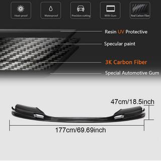 Voorbumper lipspoiler Lip V2 (voor F10 M5, Carbon) BMW 5 Serie F10/F11 2010–2016 foto 4