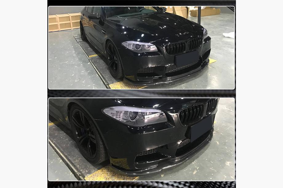 BMW 5 Serie F10/F11 2010–2016 Front bumper lip Lip V3 (voor F10 M5, carbon) Foto 4