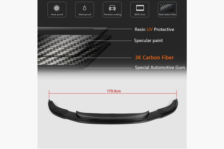 BMW 5 Serie F10/F11 2010–2016 Front bumper lip Lip V3 (voor F10 M5, carbon) Foto 5