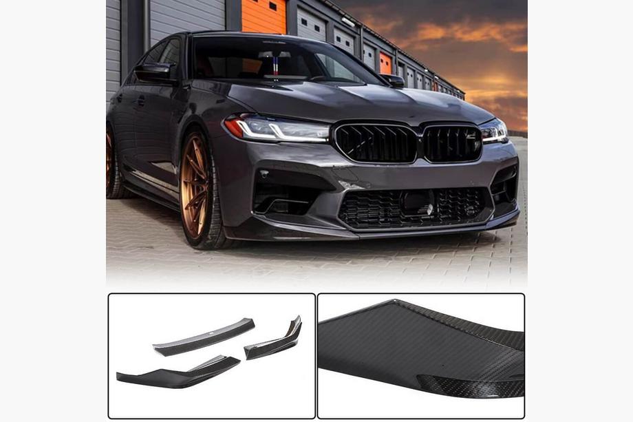 BMW 5 Serie G30/G31 2017–2023 Frontbumper lip Lip V1 (voor M5 F90 2020-2024, carbon) Image