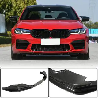 Voorbumper lip Lip V2 (voor M5 F90 2020-2024, carbon) foto 1