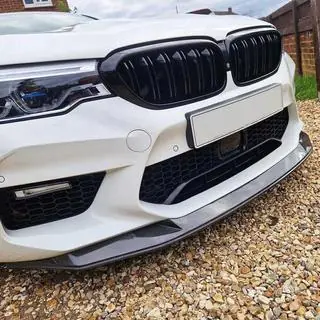 Front bumper lip spoiler Lip V3 (voor M5 F90 2017-2020, carbon) foto 2