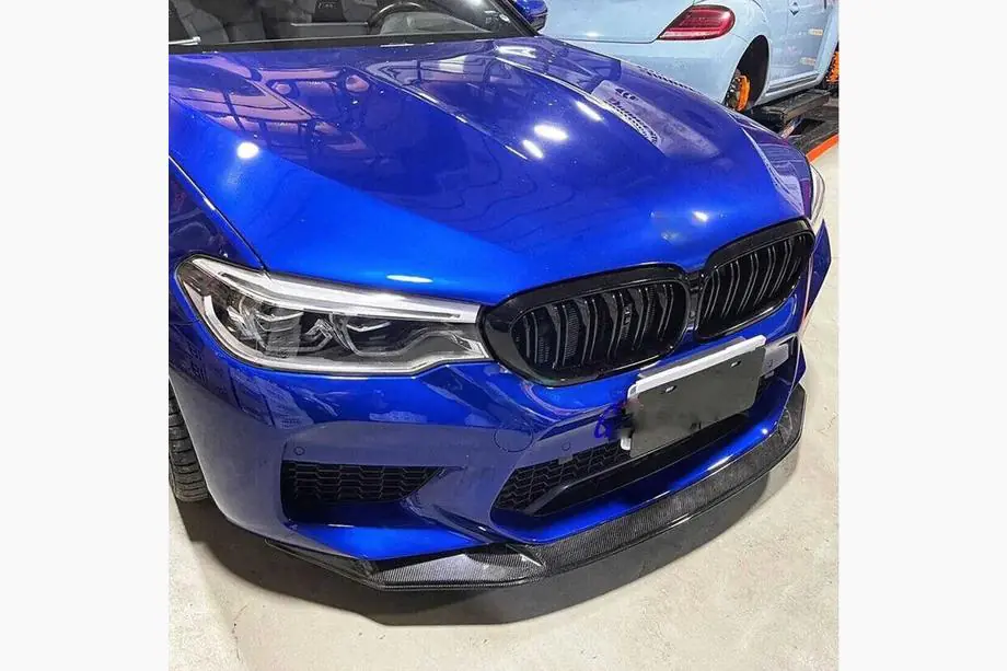 BMW 5 Serie G30/G31 2017–2023 Front bumper lip spoiler Lip V3 (voor M5 F90 2017-2020, carbon) Foto 4