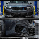 BMW 5 Serie G30/G31 2017–2023 Voorbumper frontlip Lip V4 (voor M5 F90 2017-2020, carbon) foto 4
