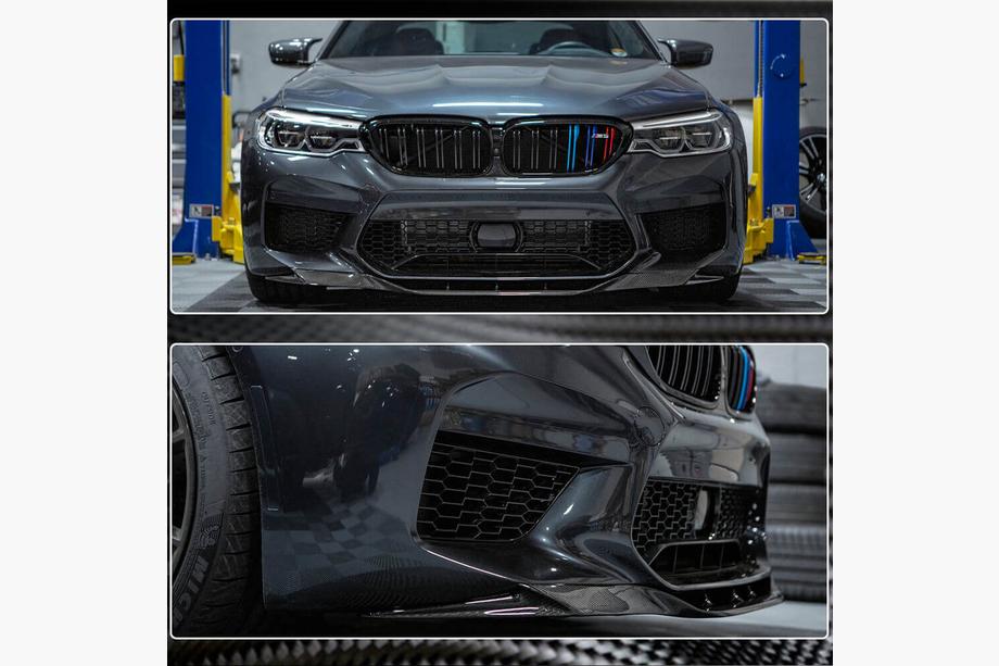 BMW 5 Serie G30/G31 2017–2023 FRP V5 voorbumper lip (voor M5 2017-2020) Foto 5