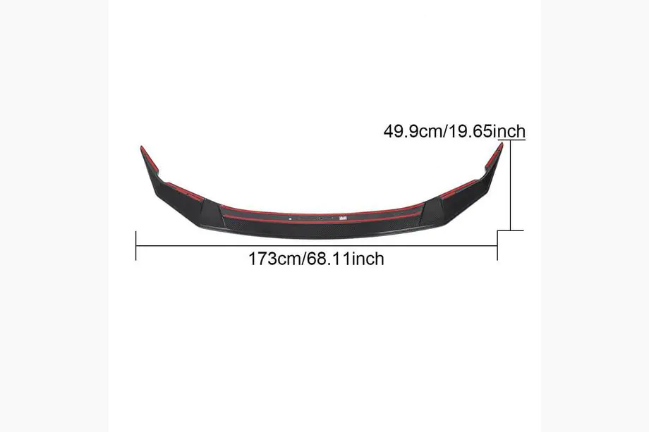 BMW 5 Serie G30/G31 2017–2023 Frontbumper lip Lip V3 (voor M5 F90 2020-2024, carbon) Foto 6