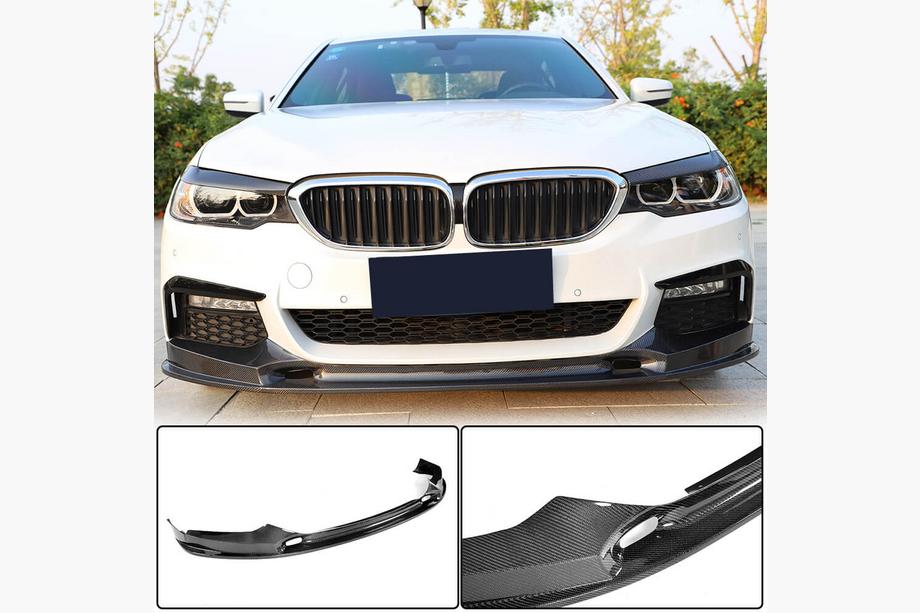 BMW 5 Serie G30/G31 2017–2023 Frontbumper lip Lip V2 (voor M-Sport 2017-2020, carbon) Image