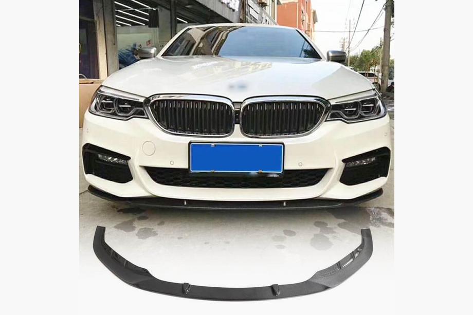 BMW 5 Serie G30/G31 2017–2023 Voorbumper lip Lip V3 (voor M-Sport 2017-2020, carbon) Image